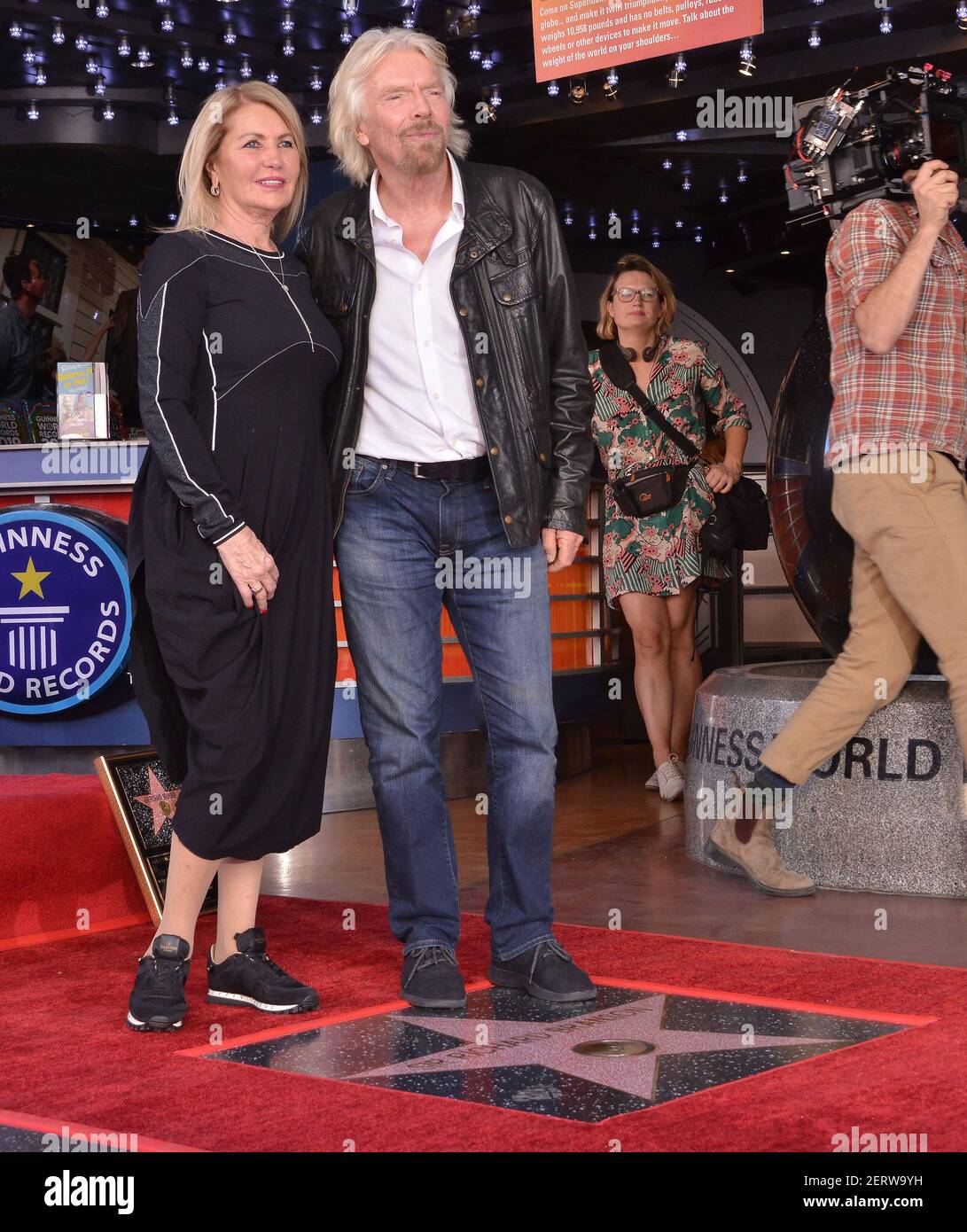 (LR) Joan Templeman and Husband Sir Richard Branson at the Sir Richard