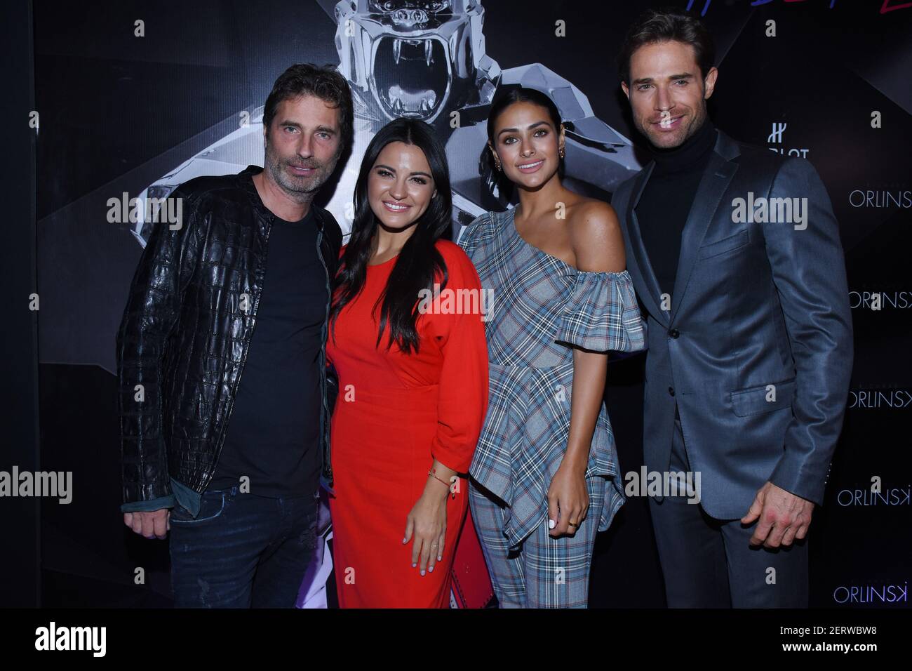 (L-R) Richard Orlinski, Maite Perroni, Renata Notni and Sebastian Rulli ...