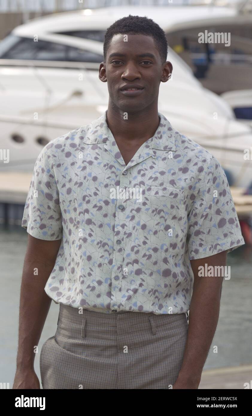 Cannes, France - October 16, 2018: MIPCOM with Actor Malachi Kirby for