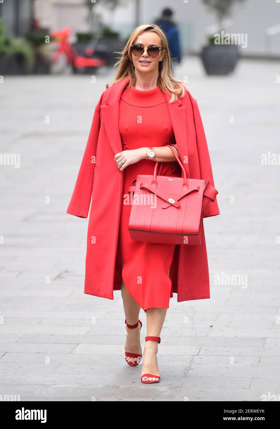 Heart radio presenter Amanda Holden celebrates the return of Heart's