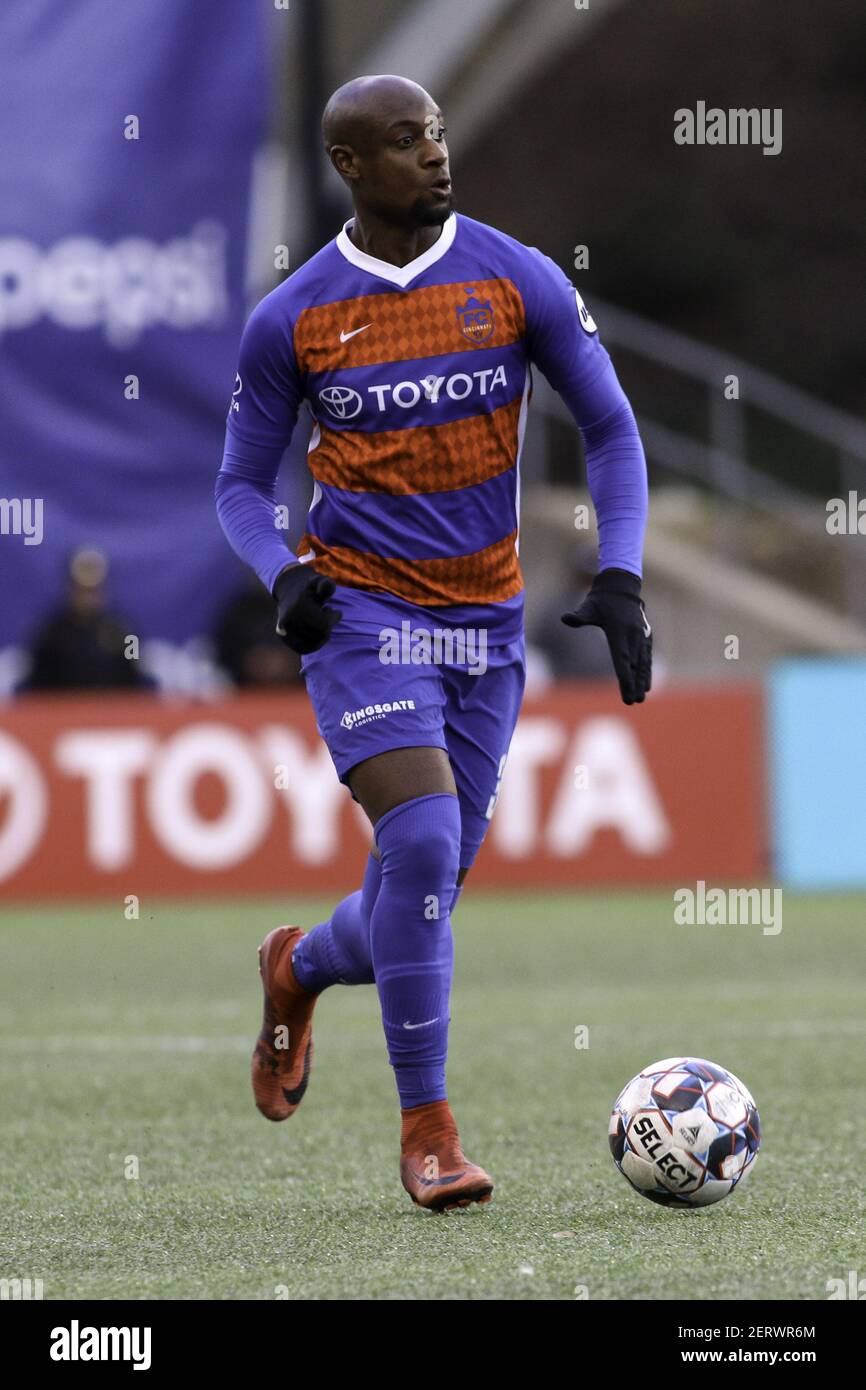 October 20 2018 Fc Cincinnatis Justin Hoyte During A Usl Cup