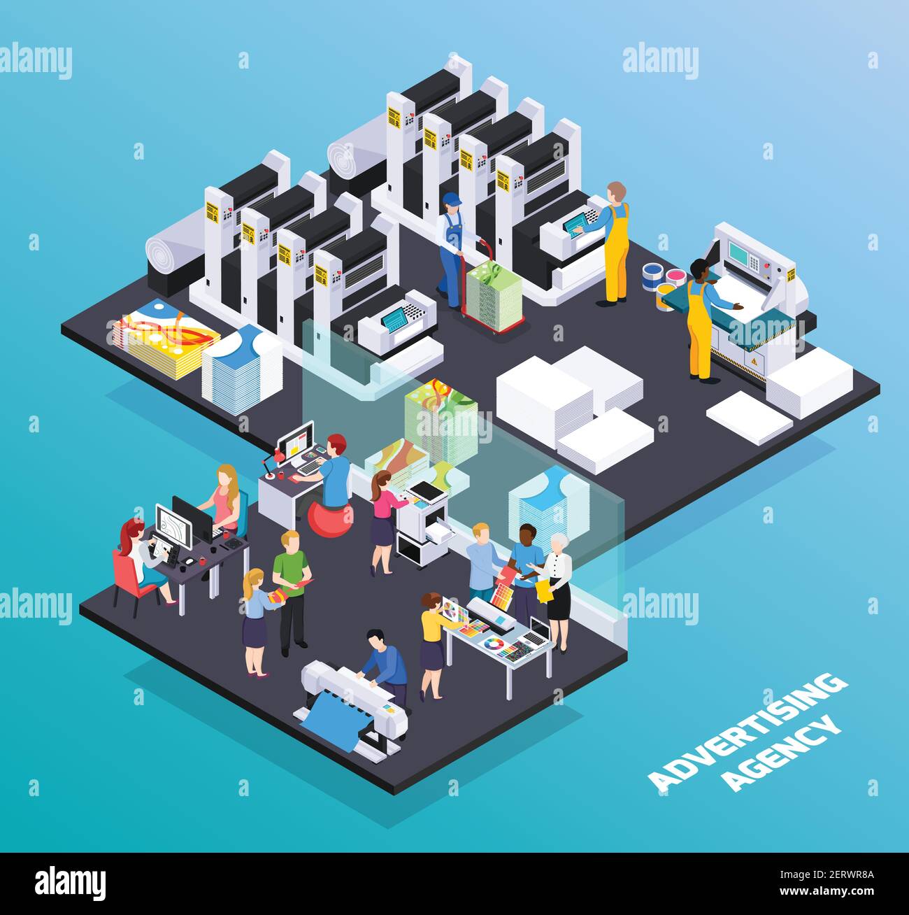 Cutting personnel Stock Vector Images Alamy