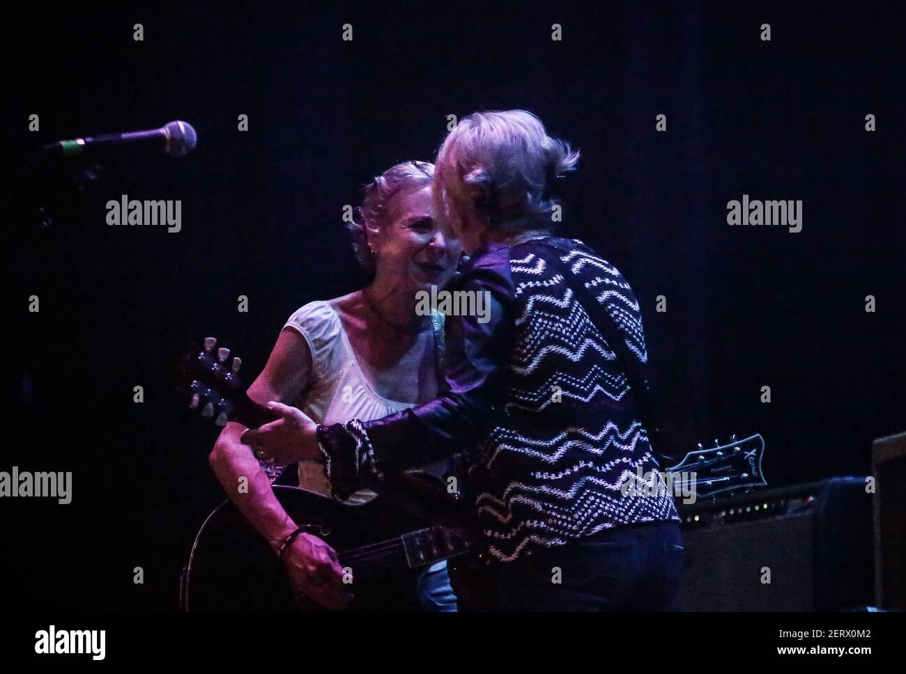 Ex-member of Throwing Muses Tanya Donelly joins the band on stage at Islington Assembly Hall in London Stock Photo