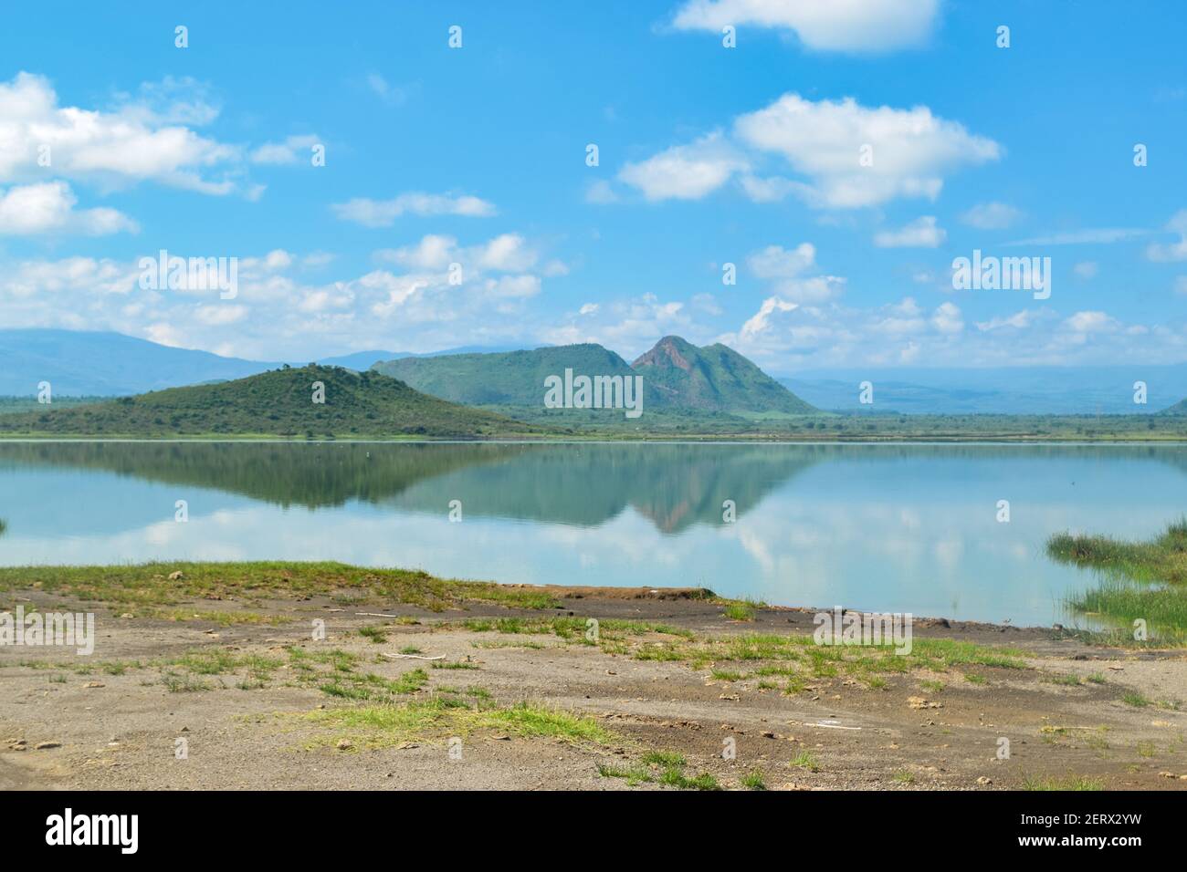 Scenic View Of Lake Elementaita Against Mountains In Naivasha Kenya scenic-view-of-lake-elementaita-against-mountains-in-naivasha-kenya