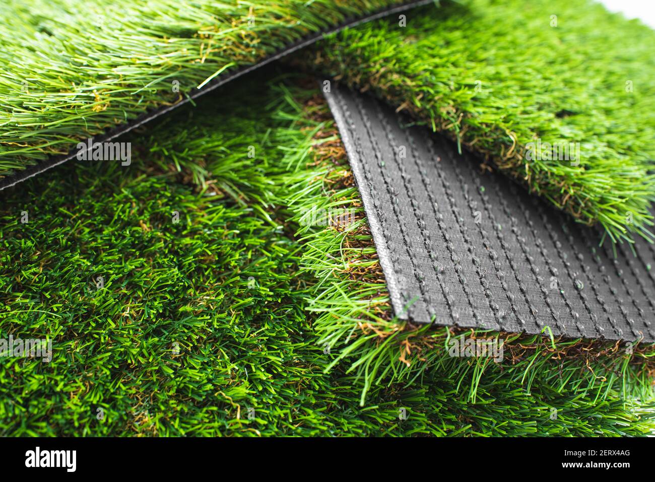 Detail of types of artificial grass in a sample book Stock Photo Alamy