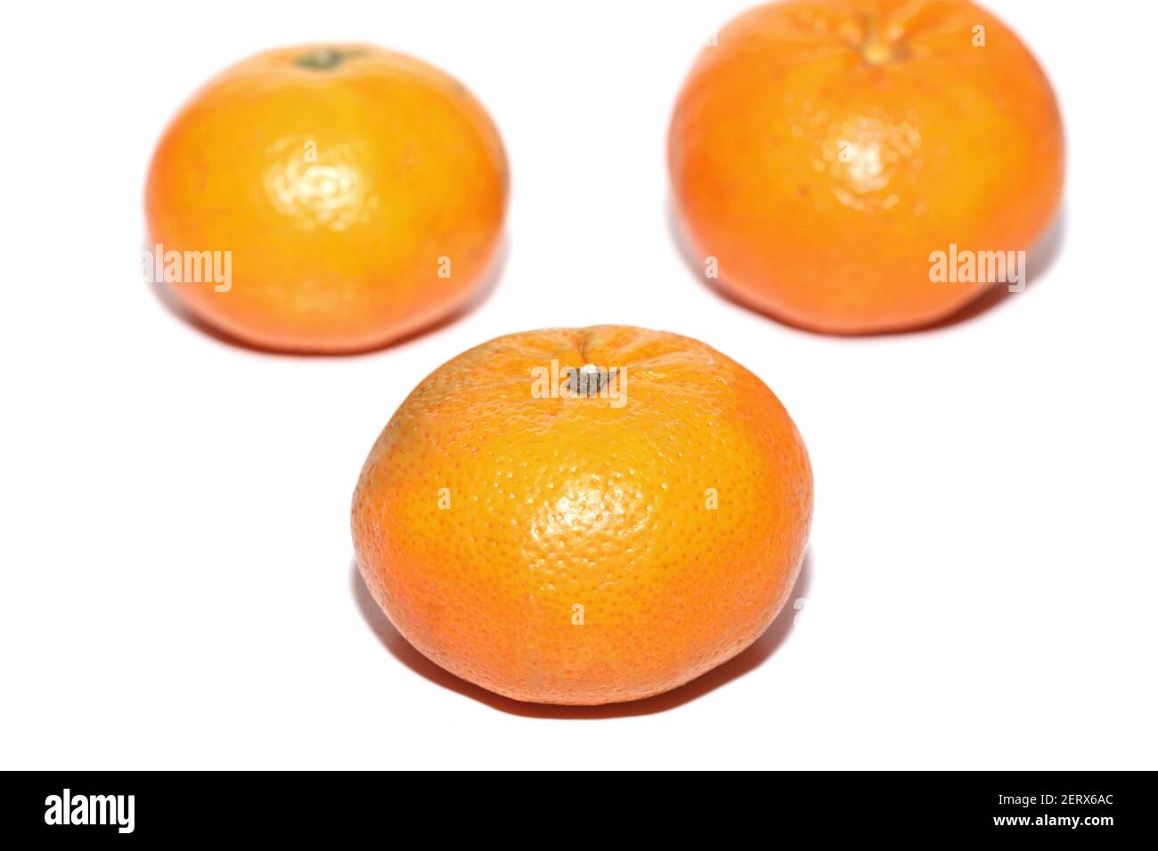 Tangerines isolated on white background Stock Photo