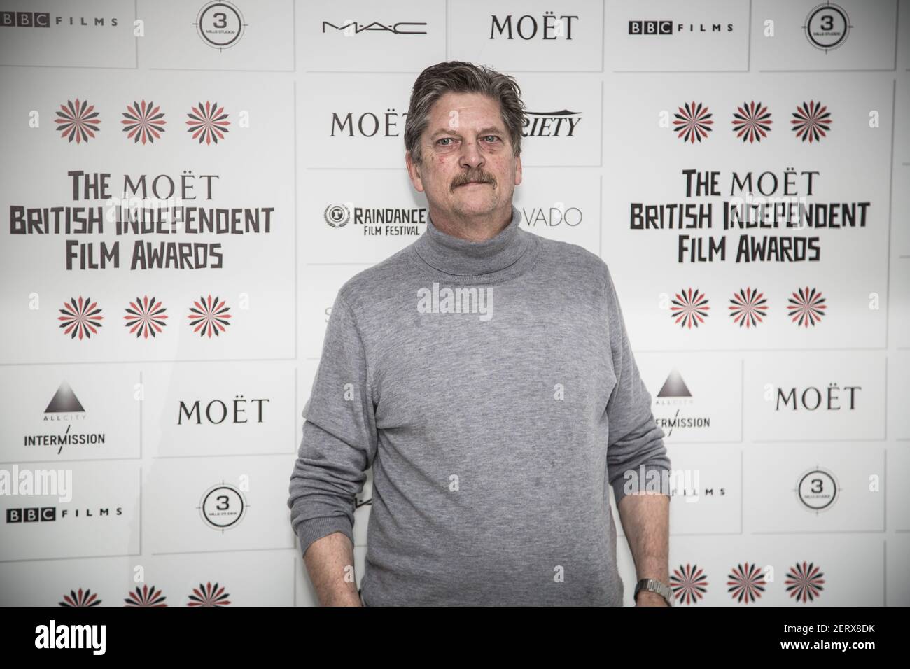 Andre Singer (documentary maker)  at the announcement of the nominations and jury for the 2014 Moët British Independent Film Aards at St Martins Lane Stock Photo