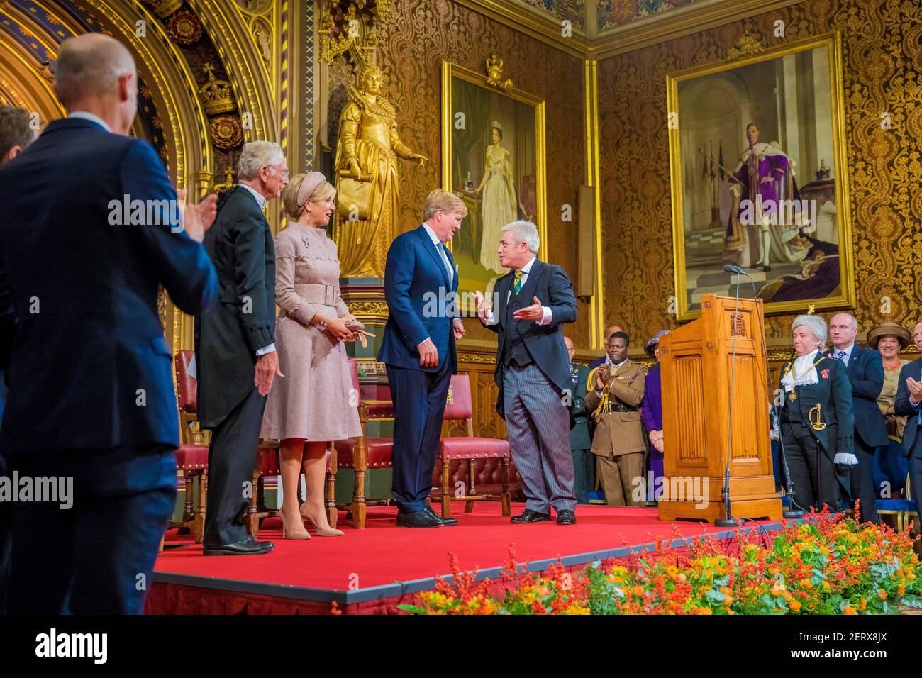 King Willem-Alexander and Queen Maxima of the Netherlands during a ...