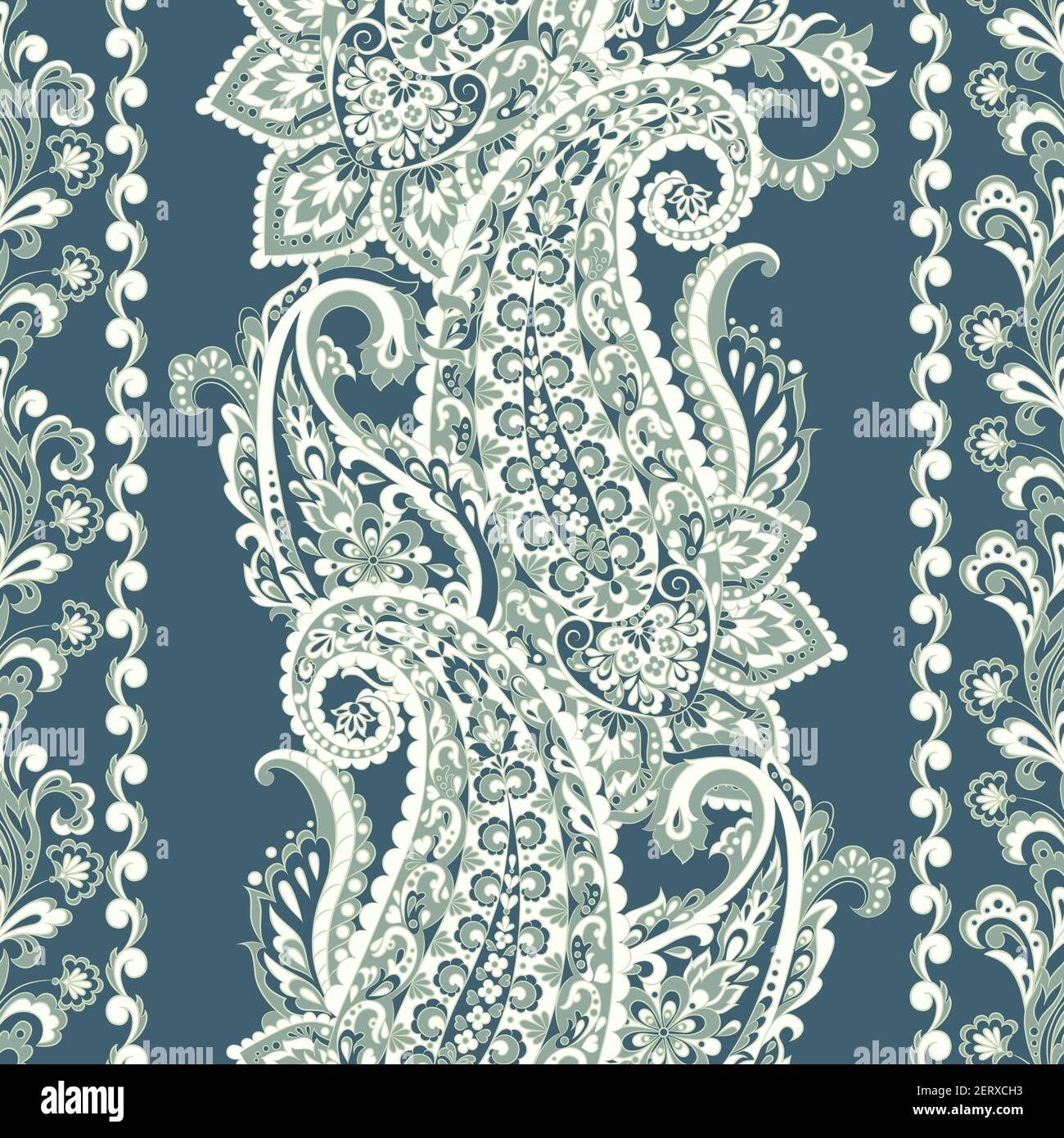 Seamless Paisley pattern. Floral vector illustration Stock Vector Image ...