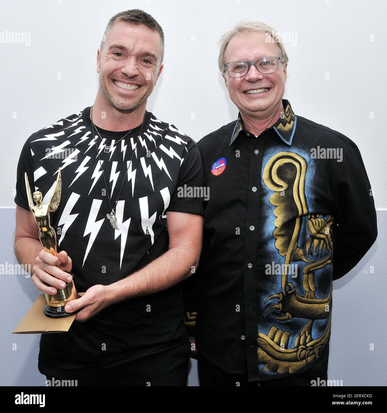 (LR) Choreographer Ashley Wallen who won for Outstanding Choreography