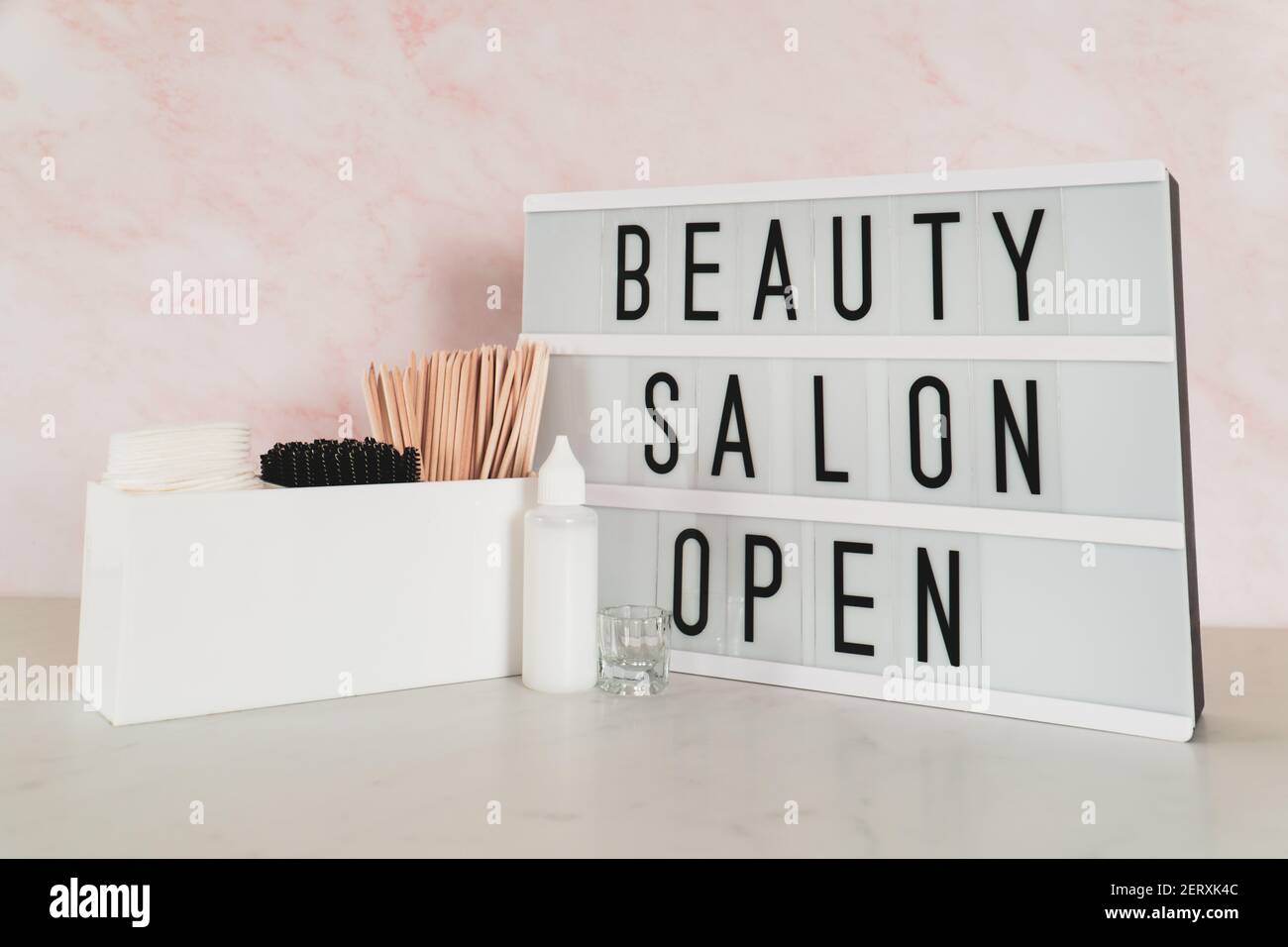 Beauty salon sign hi-res stock photography and images - Alamy