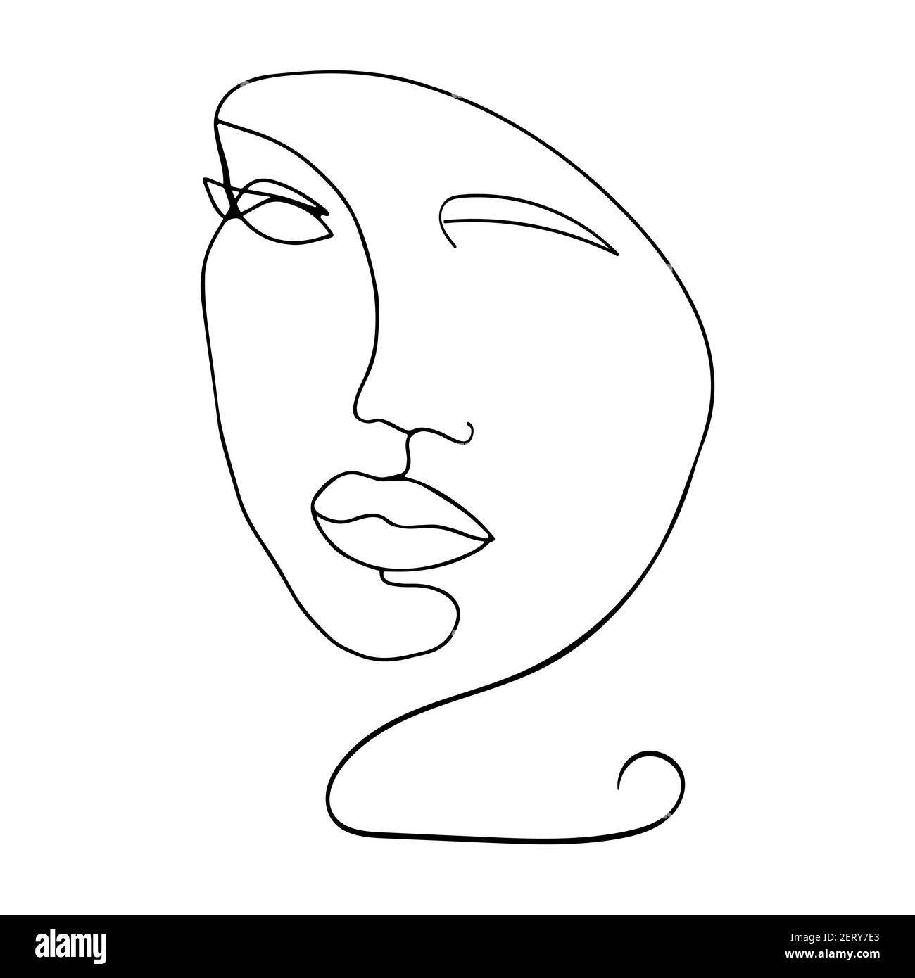Abstract Linear Human Face Woman Face In One Line Modern Trending Art Vector Illustration Hand Drawn Isolated Doodle Simple Poster Stock Vector Image Art Alamy Abstract Linear Human Face Woman Face In One Line Modern Trending Art Vector Illustration Hand Drawn Isolated Doodle Simple Poster Stock Vector Image Art Alamy