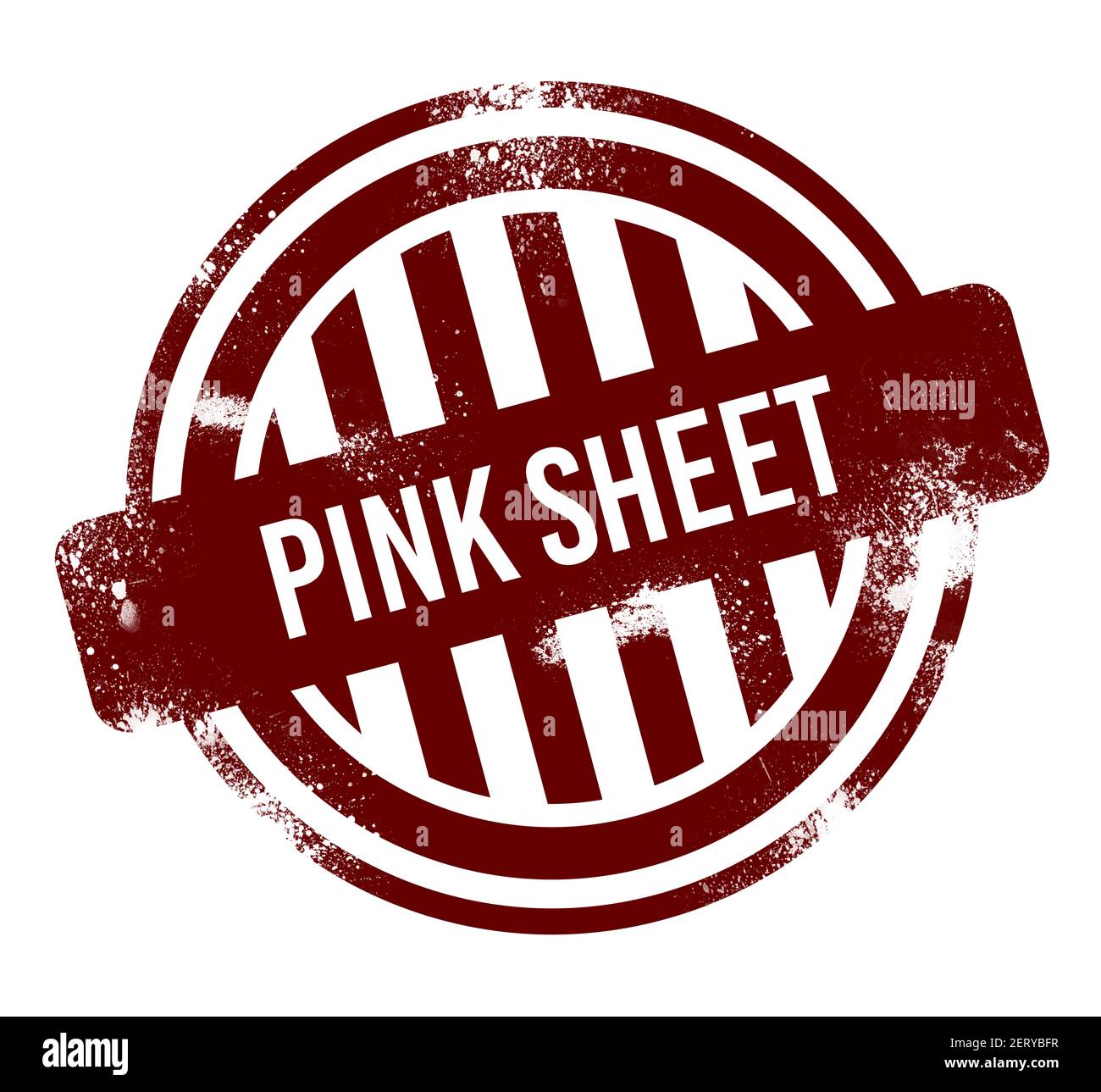 Pink Sheet Stocks red round grunge button, stamp Stock Photo Alamy