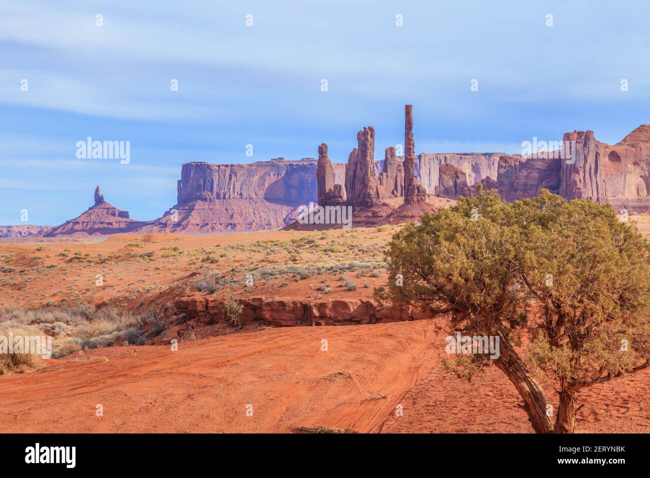 Rock formation at Monument Valley Stock Photo