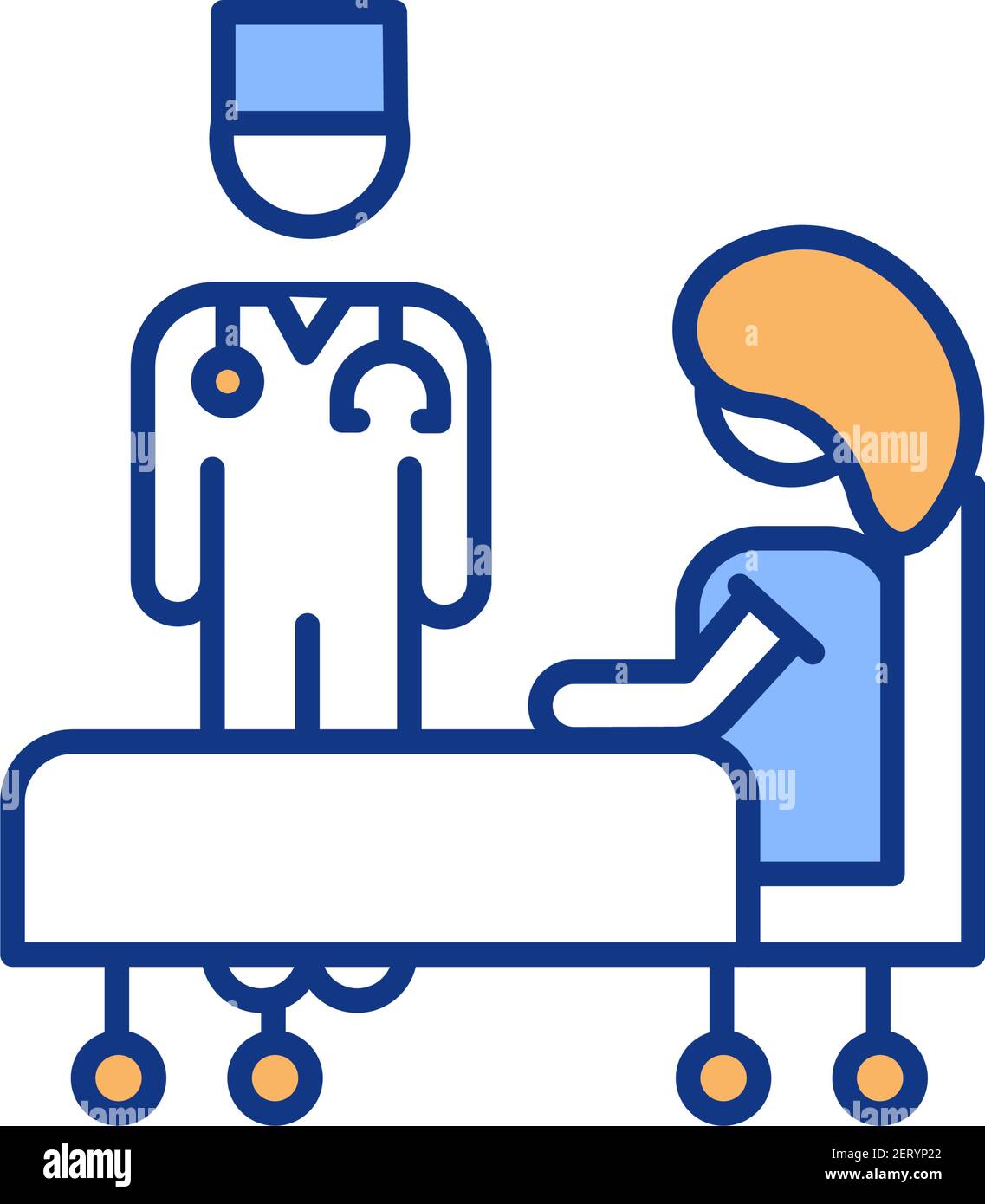 Keeping female body healthy RGB color icon Stock Vector Image & Art - Alamy