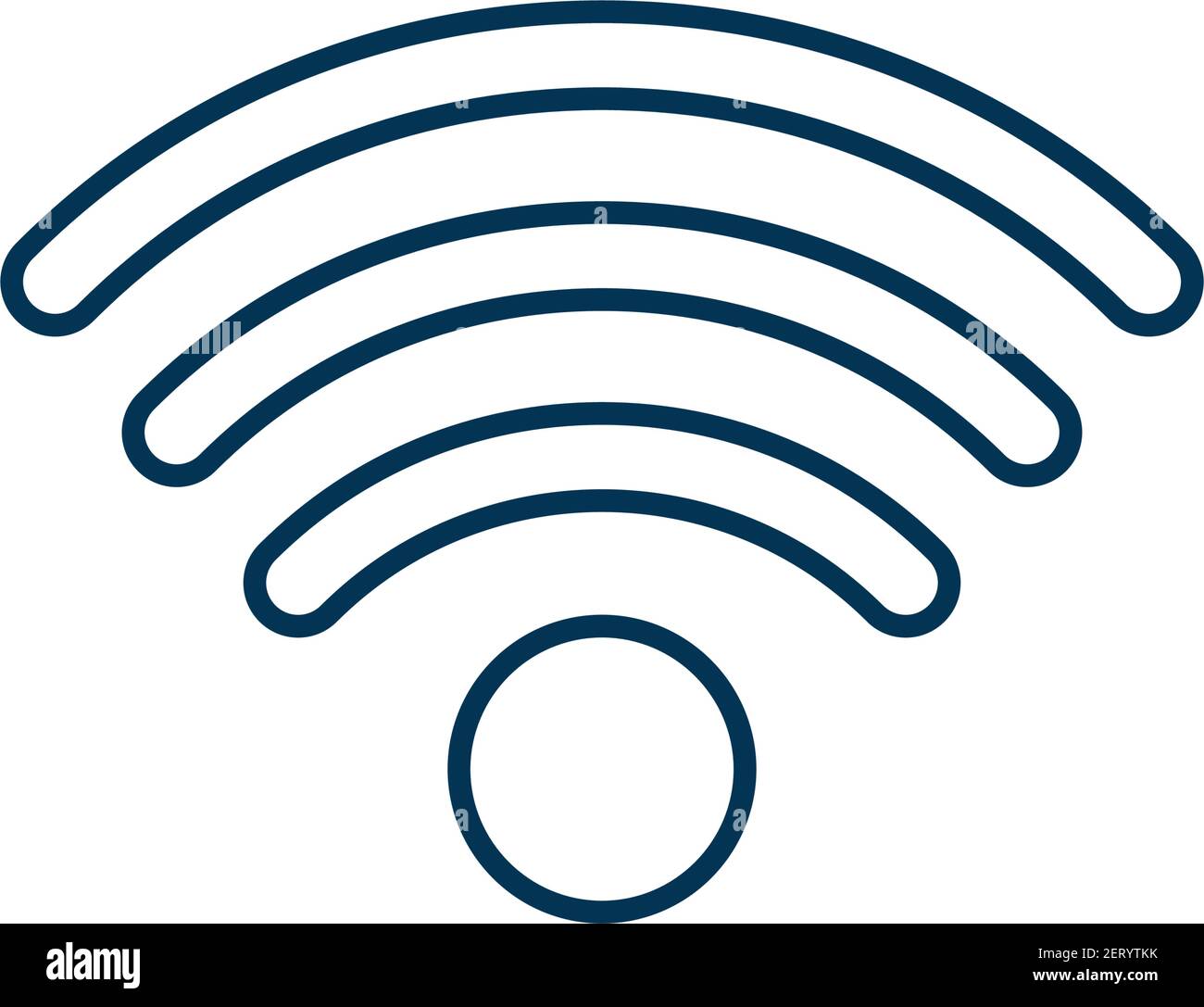 Wi-fi RGB color icon Stock Vector