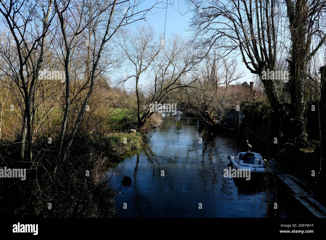 river stour in fordwich town in the city of canterbury east kent uk