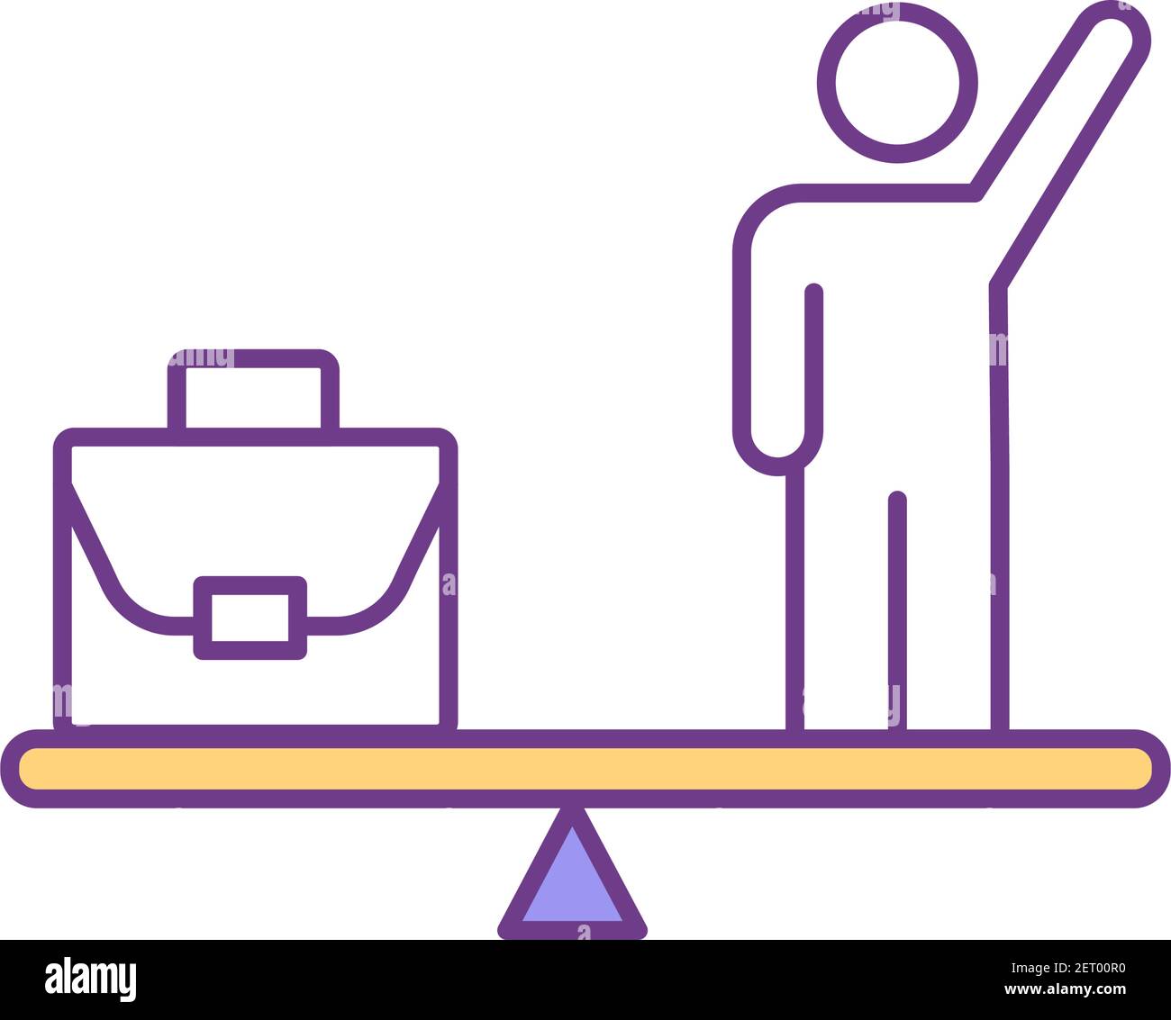 Work-life harmony RGB color icon Stock Vector Image & Art - Alamy