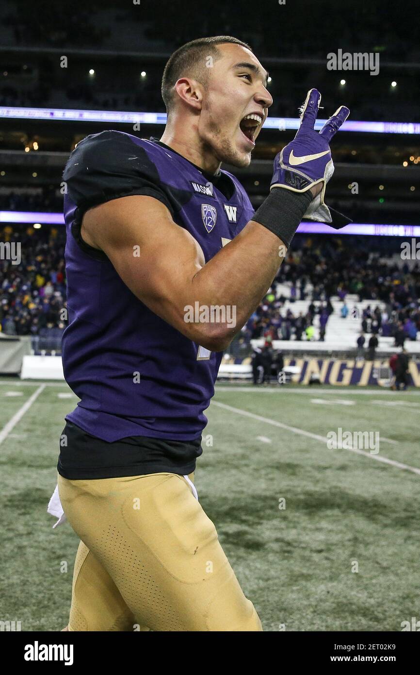 November 3, 2018: Washington Huskies defensive back Taylor Rapp (7 ...