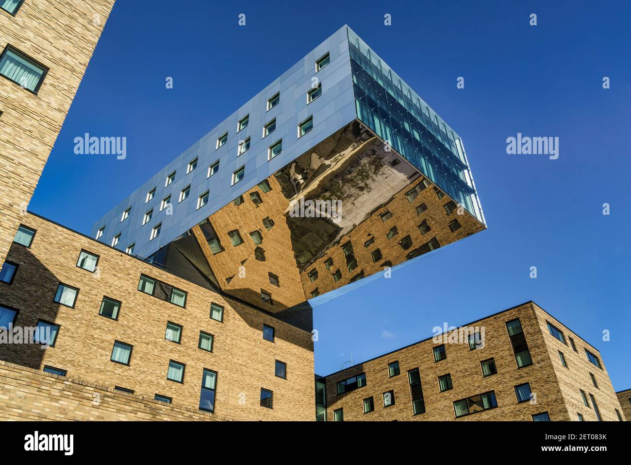 Hotel nhow, Am Osthafen, Moderne Architektur,  Deutschland Stock Photo