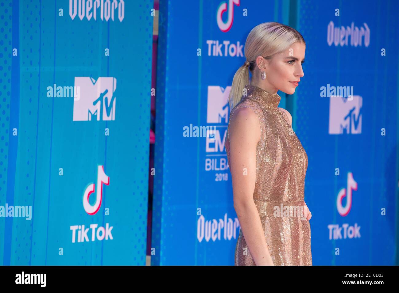 Caroline Daur at the 2018 MTV Europe Music Awards at Bilbao Exhibition