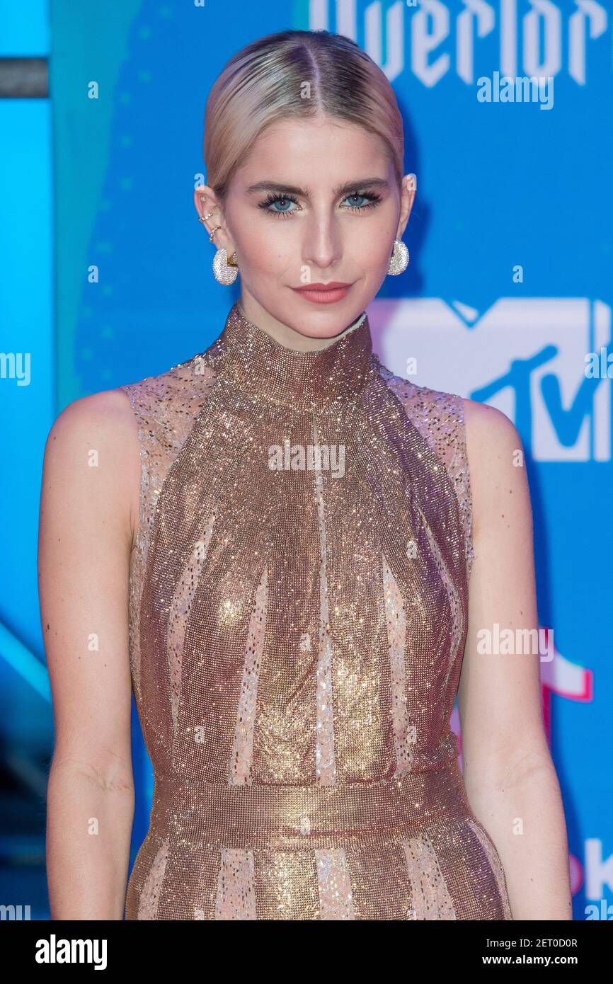 Caroline Daur at the 2018 MTV Europe Music Awards at Bilbao Exhibition