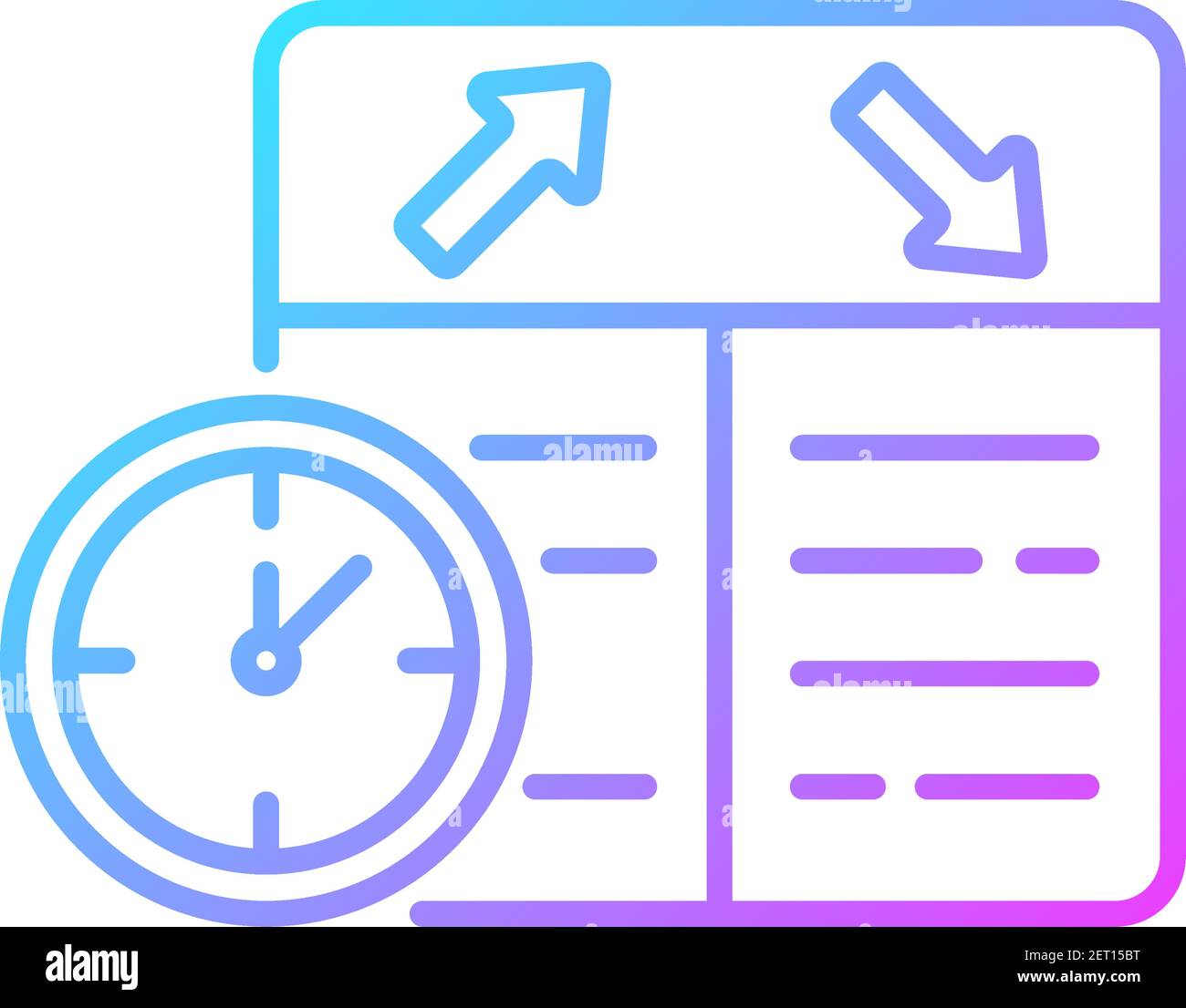 Flight Scheduling Gradient Linear Vector Icon Stock Vector Image Art Flight Scheduling Gradient Linear Vector Icon Stock Vector Image Art