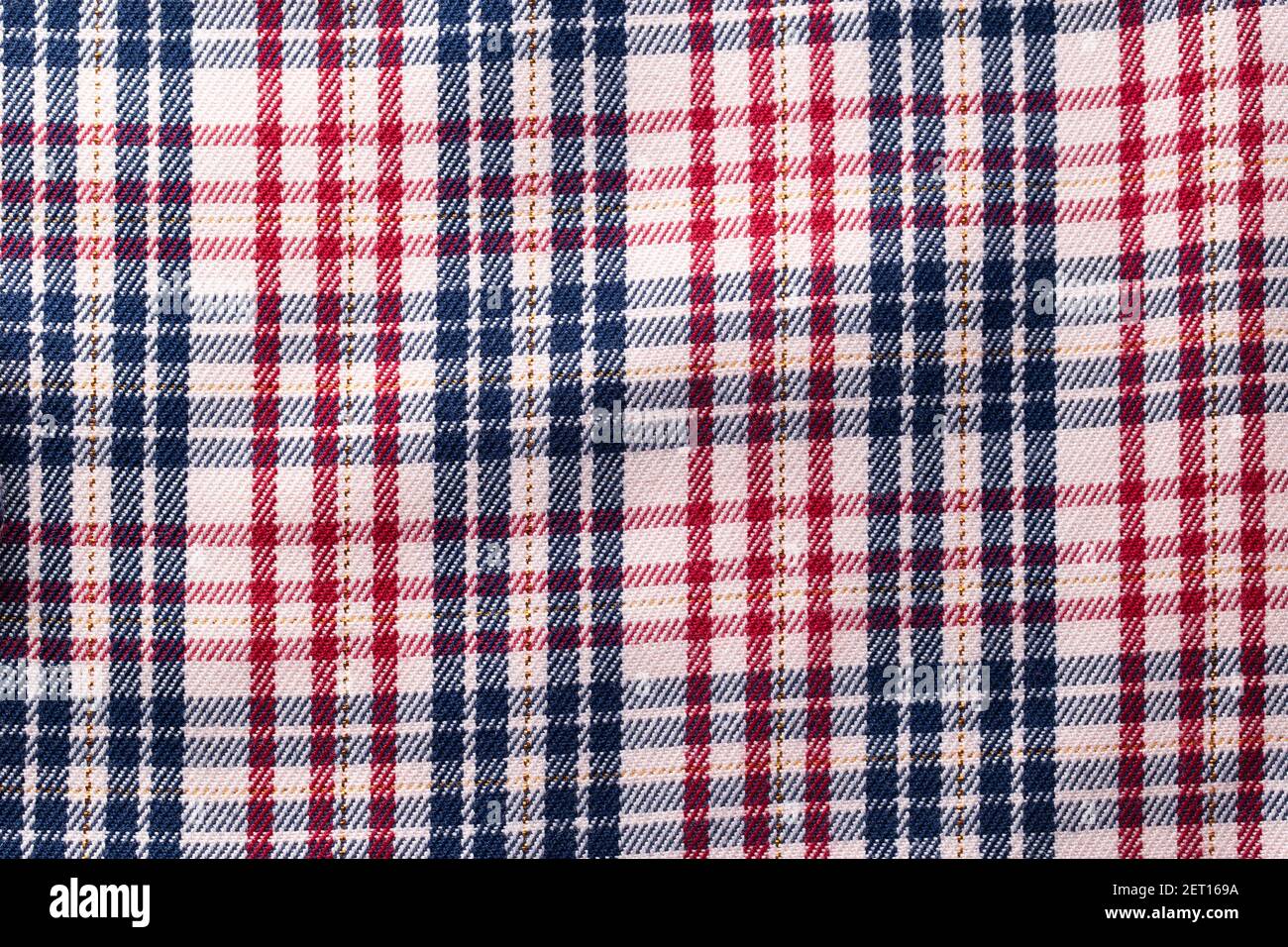 Checkered multicolored fabric, closeup. Traditional Stock Photo Alamy