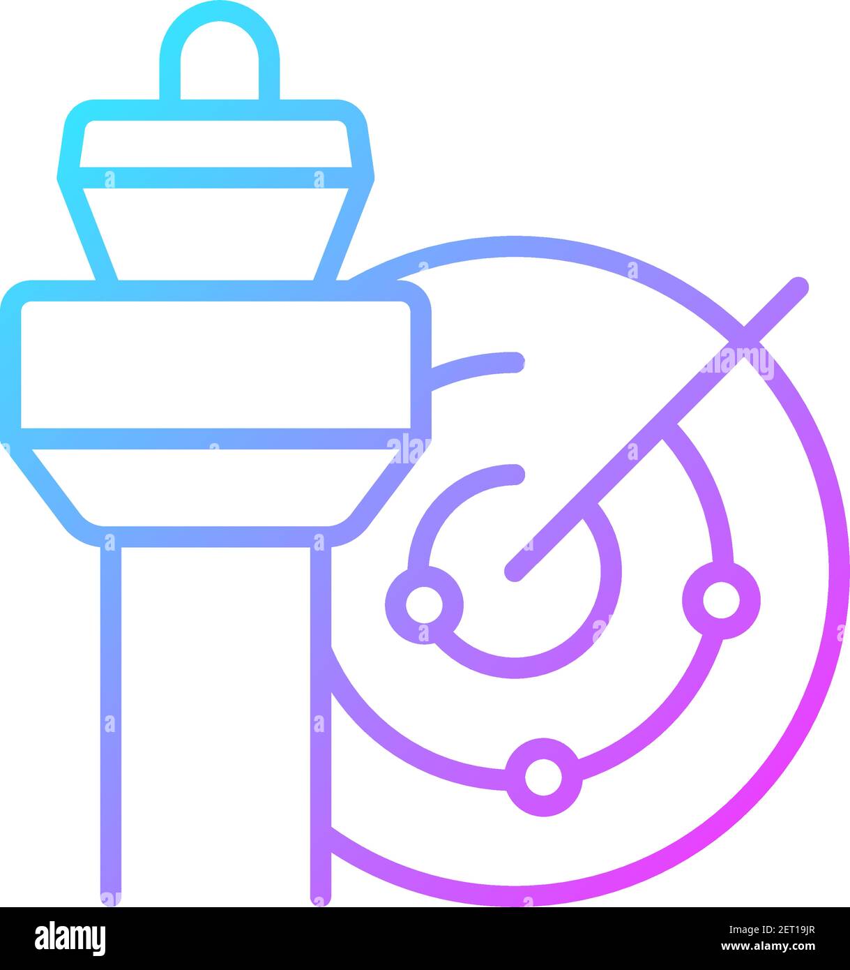 Air traffic control gradient linear vector icon Stock Vector Image ...