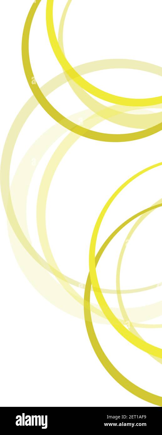 Abstract circles and waves on the white Stock Vector