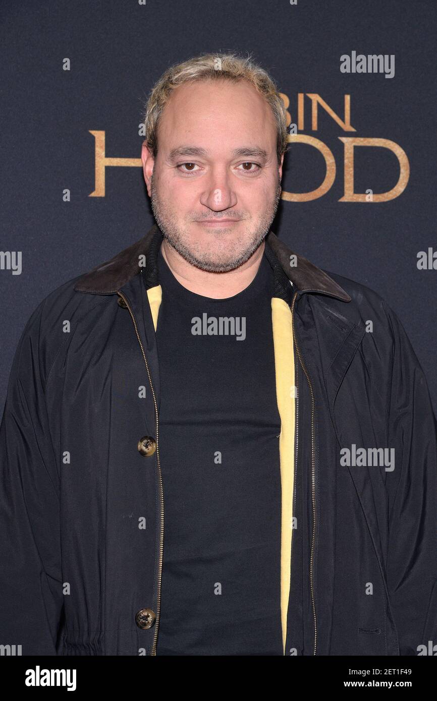Gregg Bello attends the 'Robin Hood' New York screening at AMC Lincoln Square Theater in New York, NY, November 11, 2018. (Photo by Anthony Behar/Sipa USA) Stock Photo