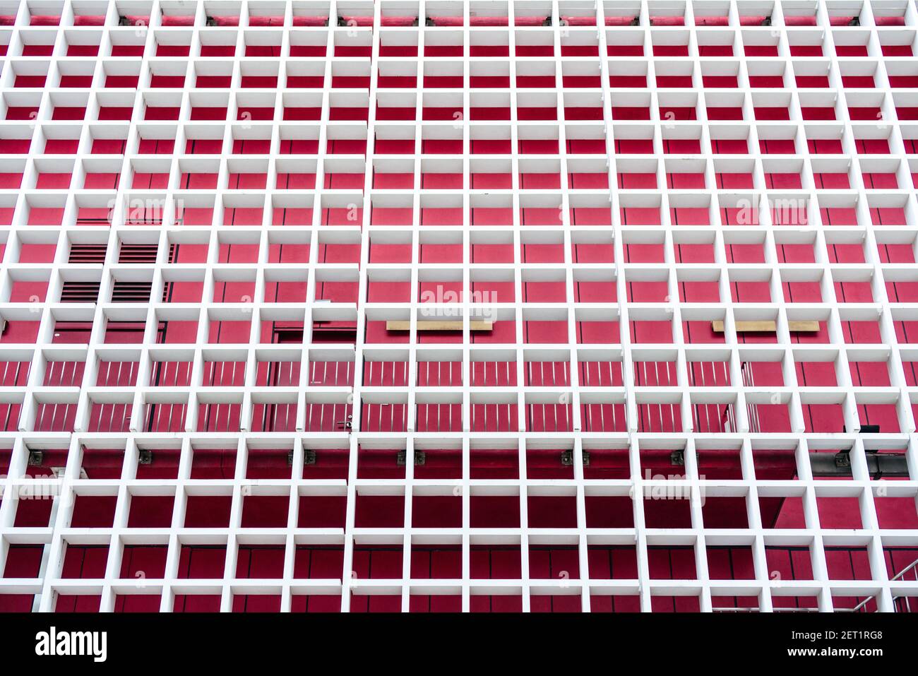 white wood lattice building background Stock Photo - Alamy
