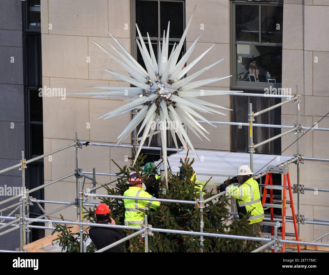 The new Swarovski Star for the Rockefeller Center Christmas Tree