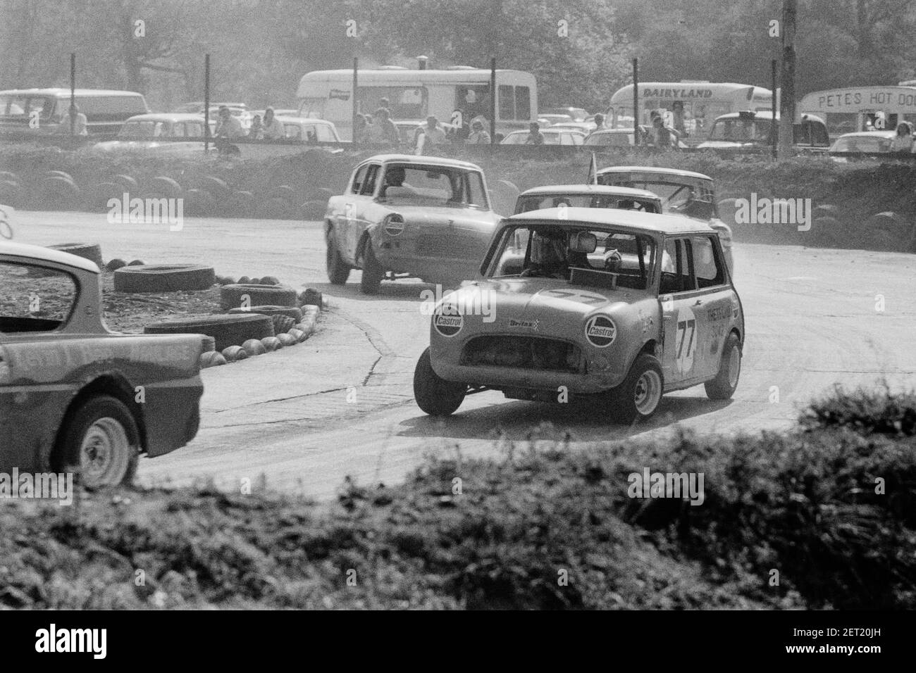 Swaffham Raceway hotrods 1975 76? racing car 1970's Stock Photo Alamy