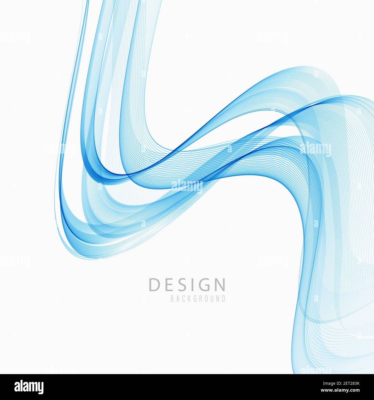 Abstract blue wave vector background blue wave flow Stock Vector Image