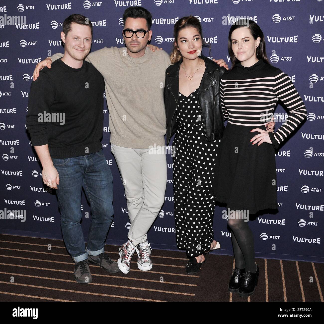 (LR) "Schitt's Creek" Cast Noah Reid, Daniel Levy, Annie Murphy and Emily Hampshire at the