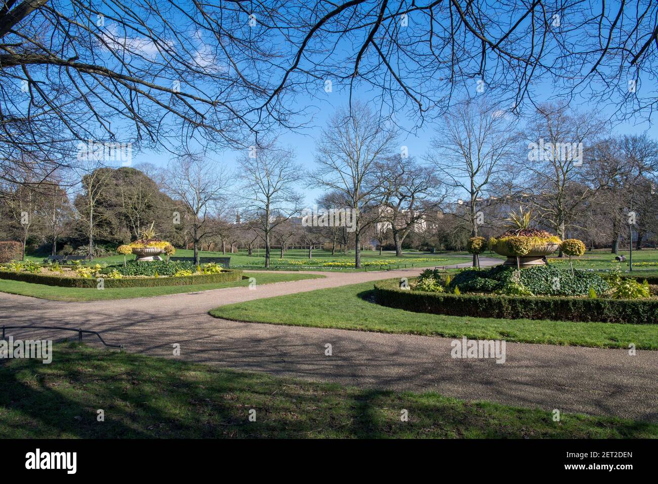 Regents Park in Spring colours London England Stock Photo