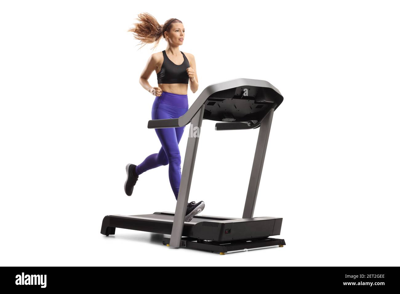 Young woman running on treadmill with determination png download -  4672*4640 - Free Transparent Woman Running png Download. - CleanPNG /  KissPNG