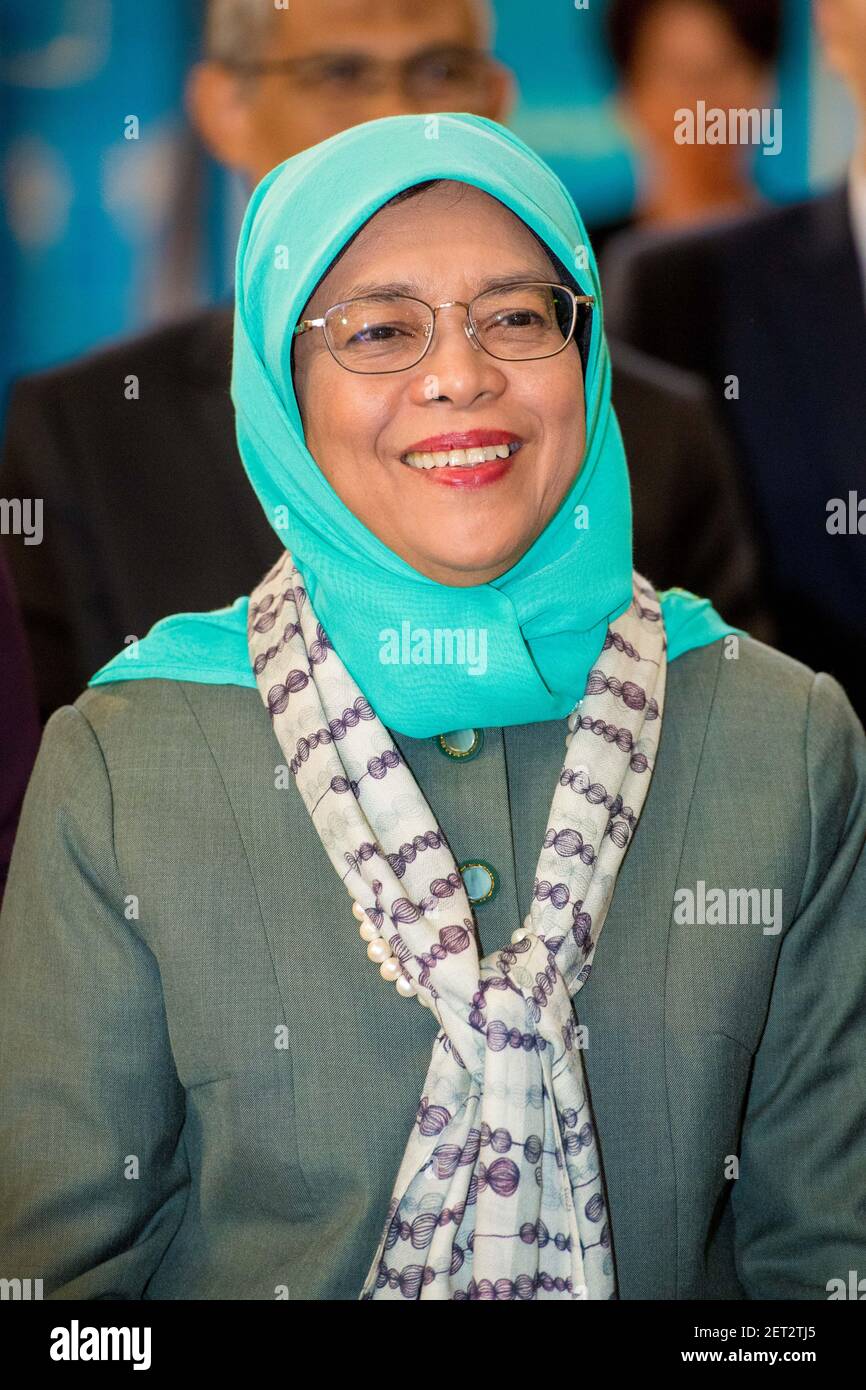 The President of Singapore, Halimah Yacob during the State visit from