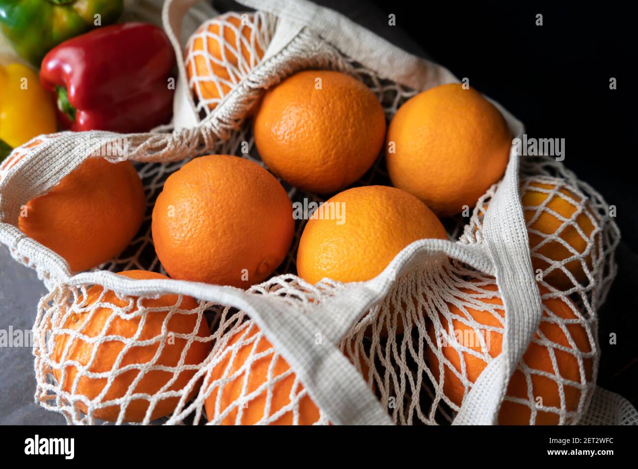 Tangerines, clementines bag on white Stock Photo by ©imaginative 4720193