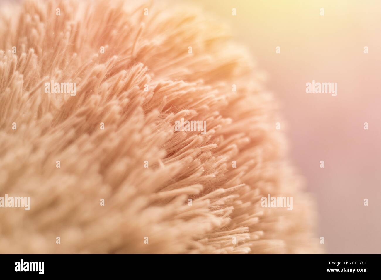 Close-up of artificial wool texture, soft fur for textiles Stock Photo