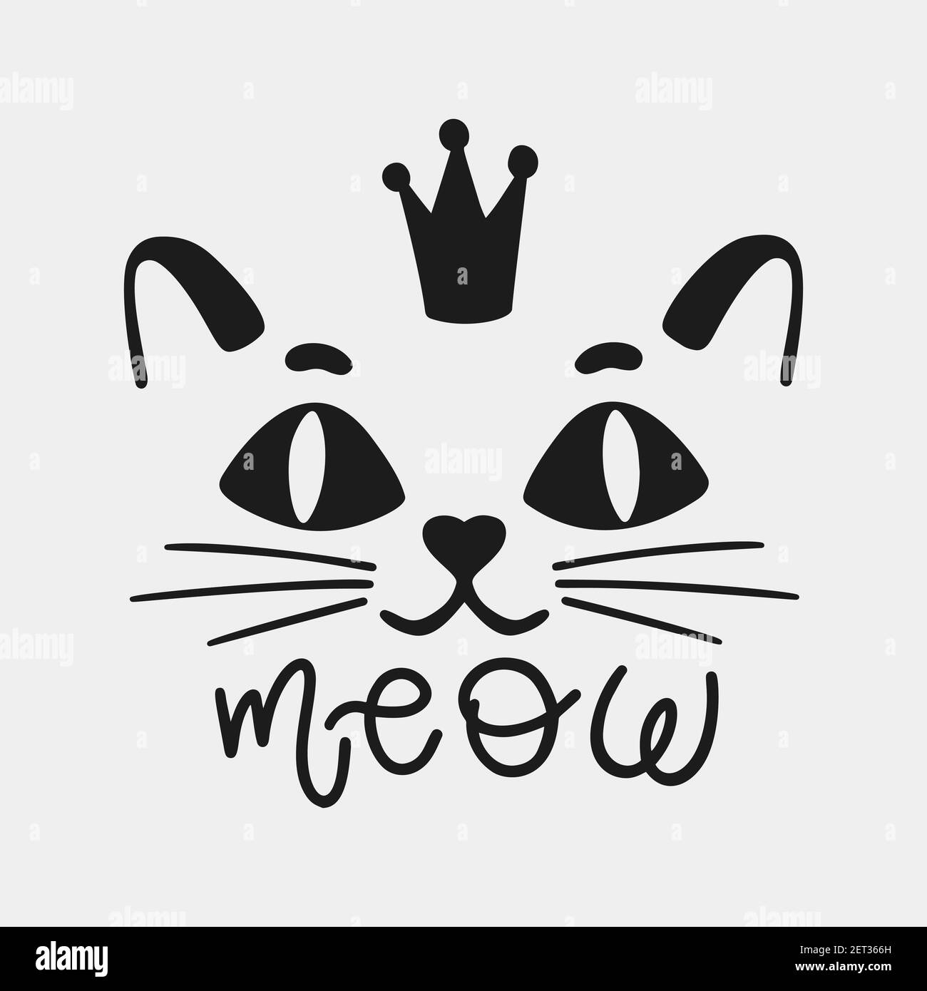 Logo cat Black and White Stock Photos & Images - Alamy