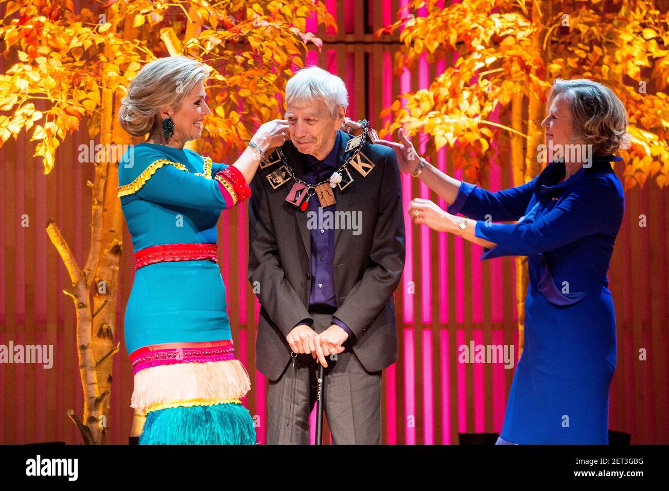 Queen Maxima at the presentation of the Prins Bernhard Cultuurfonds ...