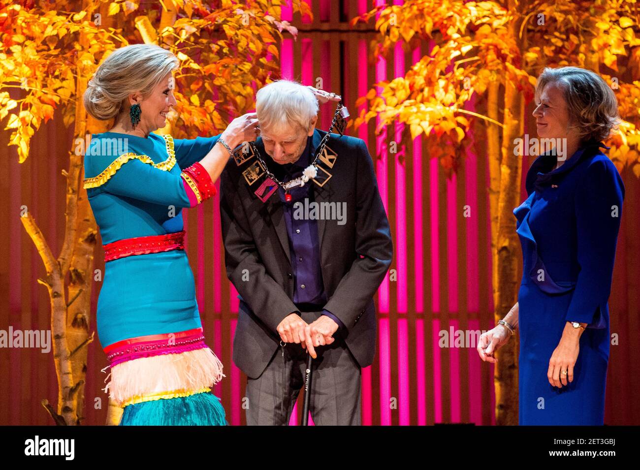 Queen Maxima at the presentation of the Prins Bernhard Cultuurfonds ...