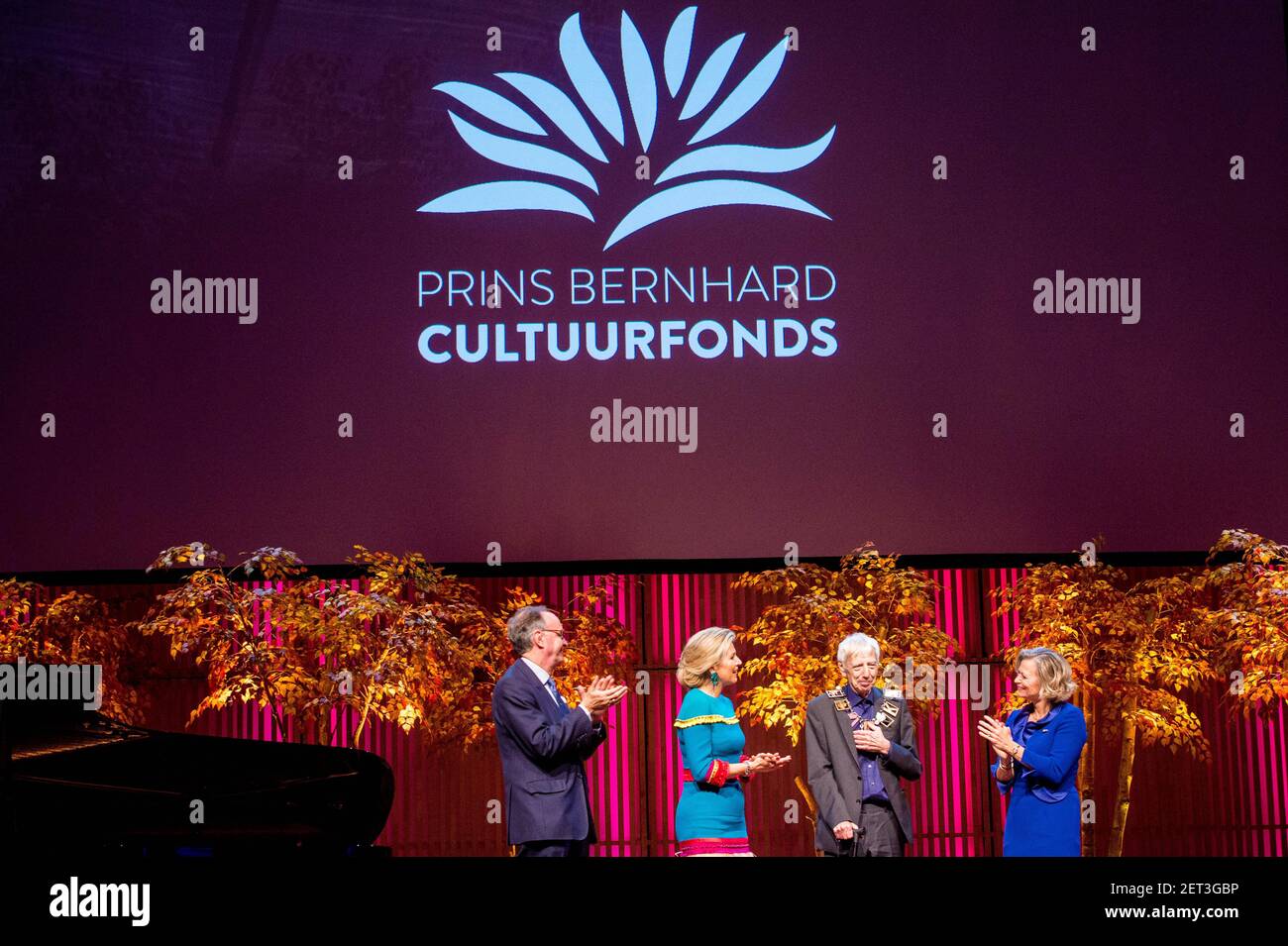 Queen Maxima at the presentation of the Prins Bernhard Cultuurfonds ...