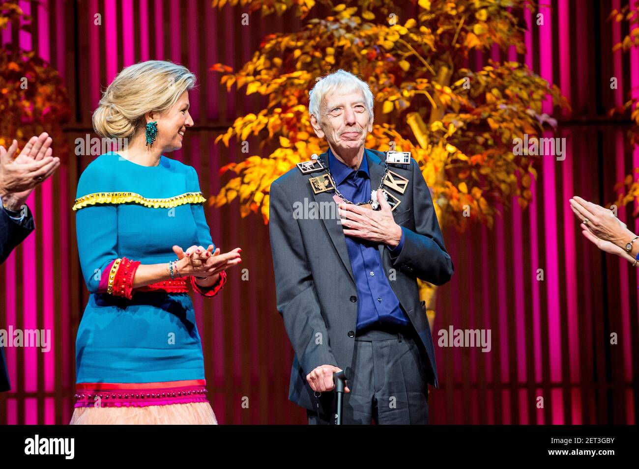 Queen Maxima at the presentation of the Prins Bernhard Cultuurfonds ...