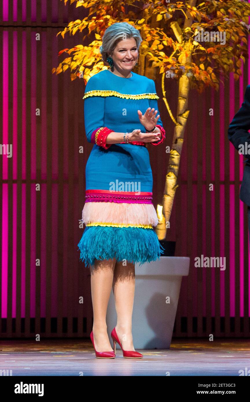 Queen Maxima at the presentation of the Prins Bernhard Cultuurfonds ...