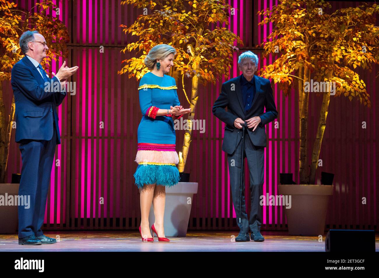 Queen Maxima at the presentation of the Prins Bernhard Cultuurfonds ...