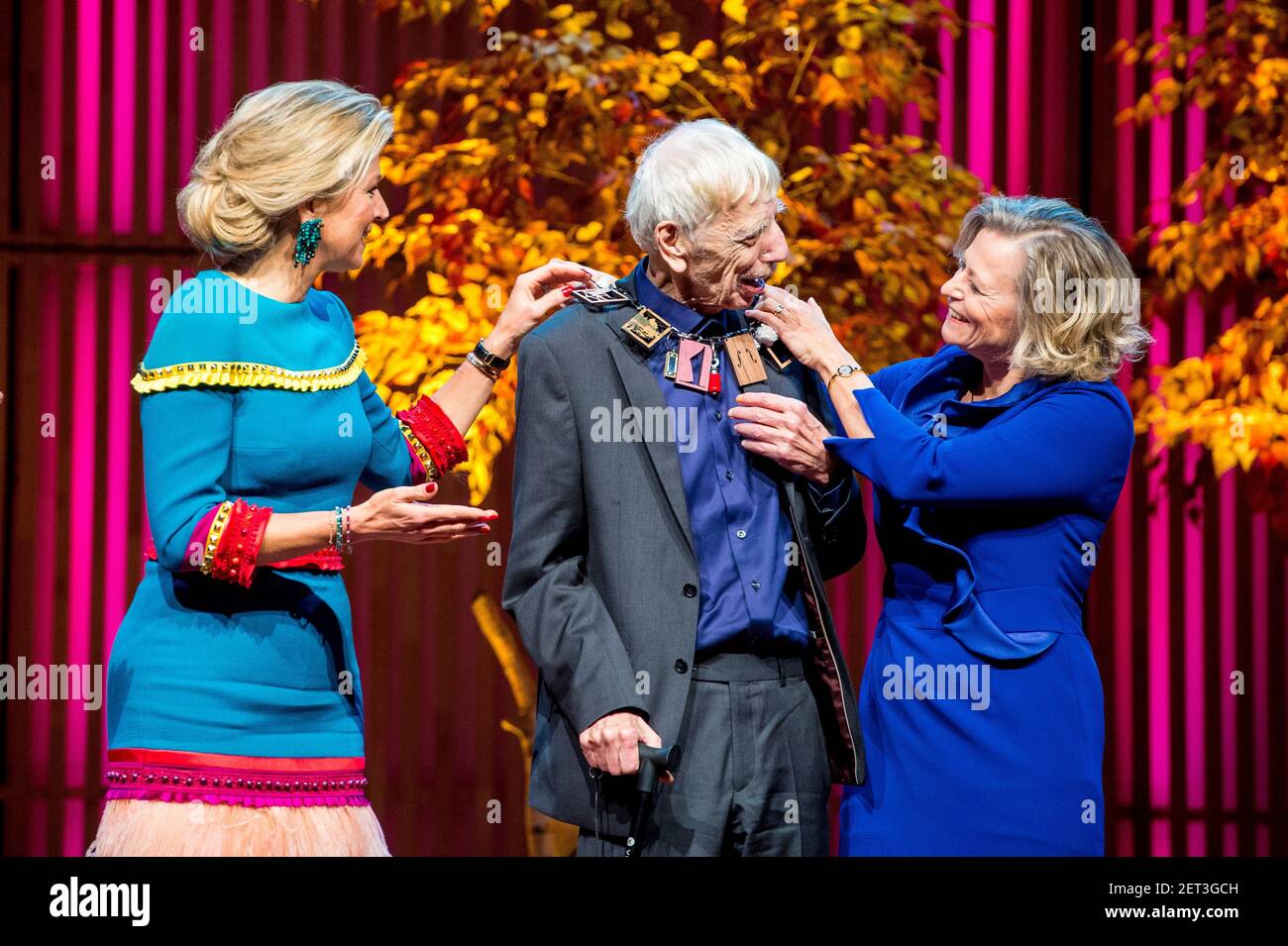 Queen Maxima at the presentation of the Prins Bernhard Cultuurfonds ...
