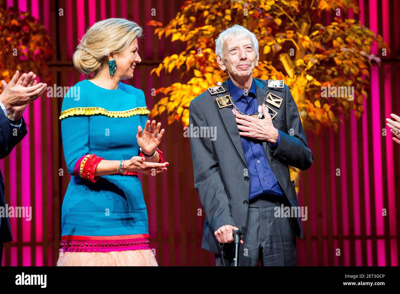 Queen Maxima at the presentation of the Prins Bernhard Cultuurfonds ...